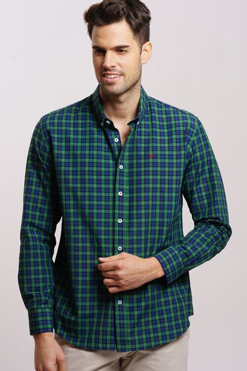 Camisa Marino/Verde 1