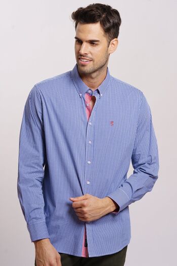 Chemise Vichy Bleu 2 3