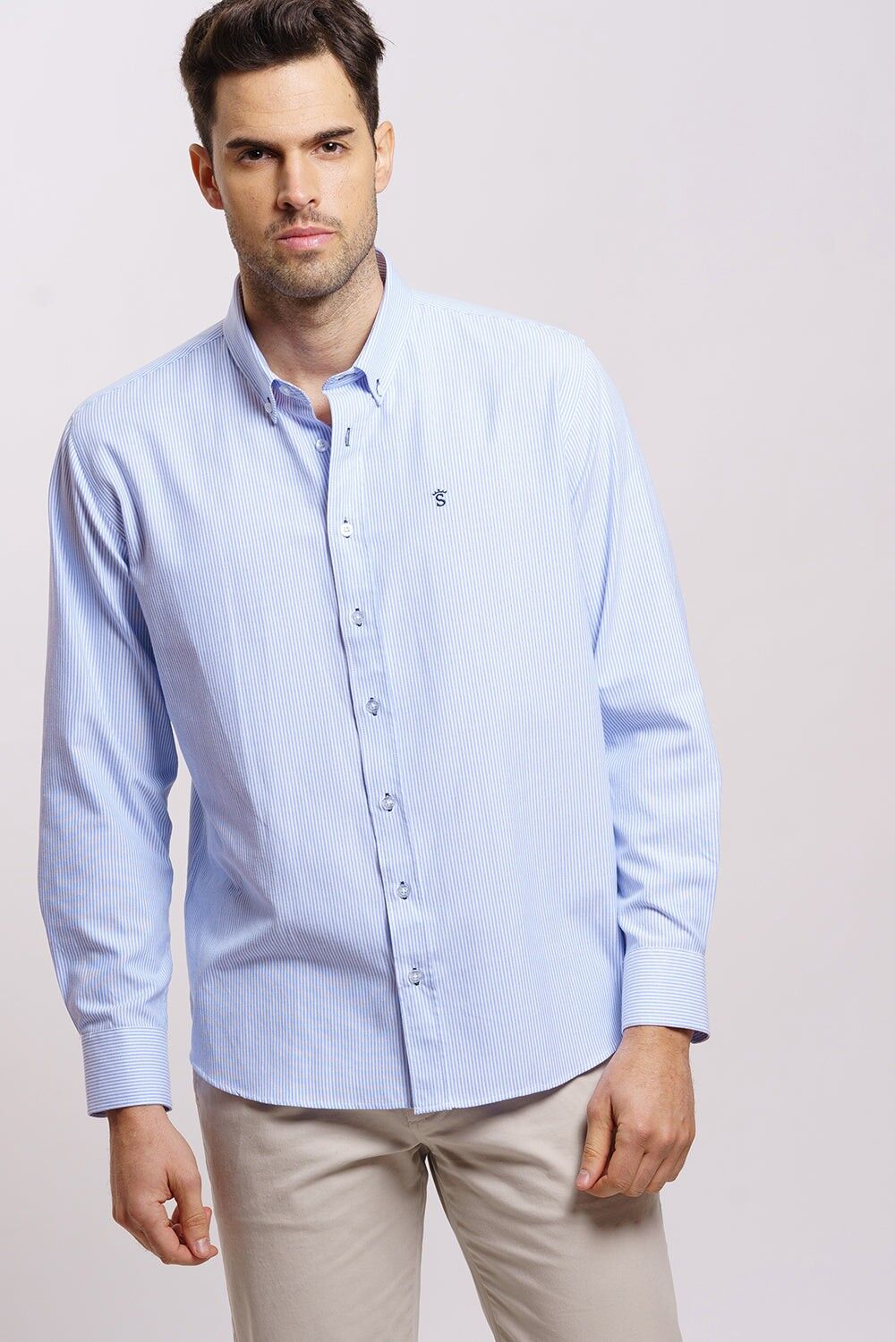 Camicia a righe blu 3