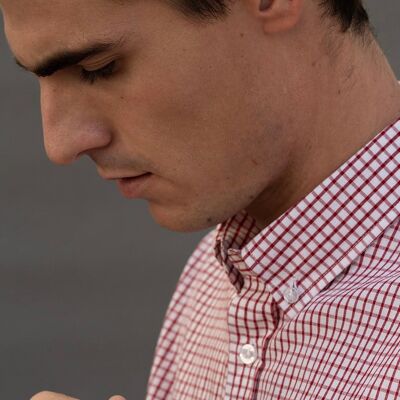 Camisa Cuadro Bco Rojo