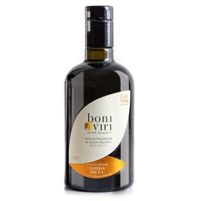 Huile d'olive extra vierge biologique Monocultivar Tonda Iblea - 500 ml