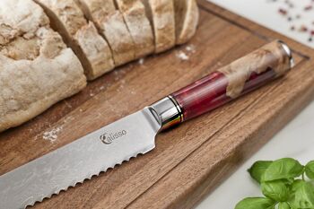 Couteau à trancher Damas Couteau à pain - RUBIS 3