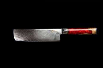 Couteau Rouge Japonais Nakiri - RUBY 1