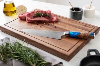 Couteau de Cuisine Damas Couteau de Chef - AIGUE-MARINE 2