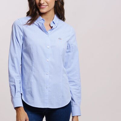 Camicia a quadri azzurra 1