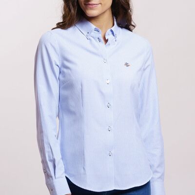 Camicia a righe blu 1