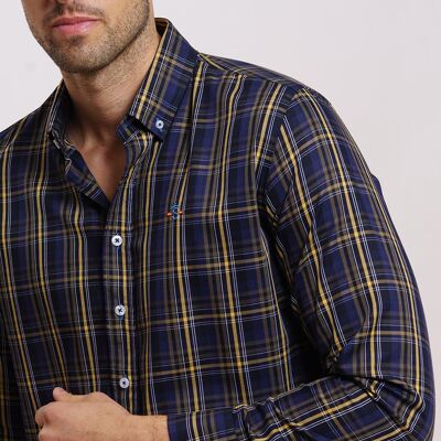 Camicia a quadri blu 3