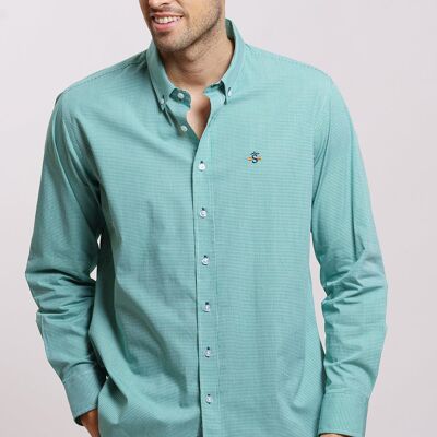 Maglia a quadretti verde 1