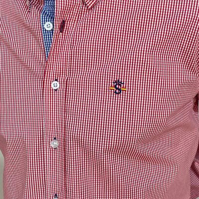 Chemise vichy rouge
