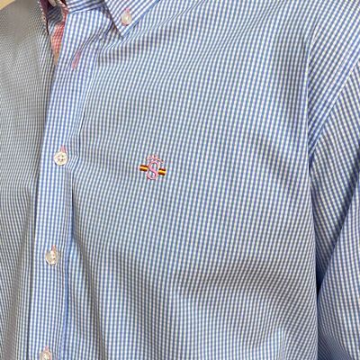 Camisa Celeste Vichy