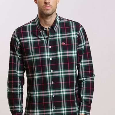 Chemise verte à carreaux 2