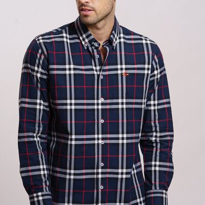 Camisa Cuadro Marino