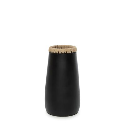 Le Vase Sneaky - Noir Naturel - M