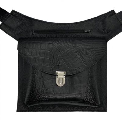 Hip sac festival XL crocodile noir