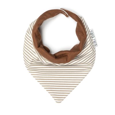 Bavoir Bandana Bébé - Chocolat