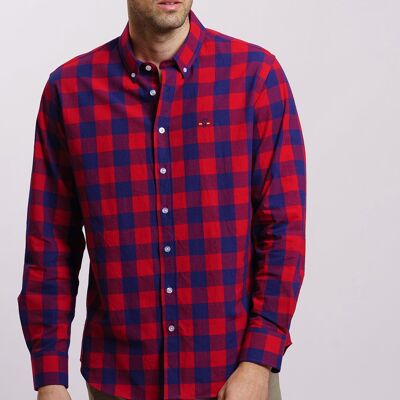 CHEMISE À CARREAUX ROUGE