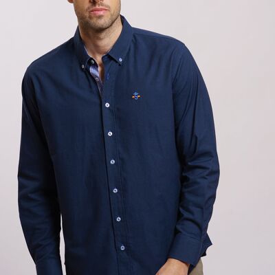 Camicia blu scuro