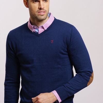 Pull bleu marine 1