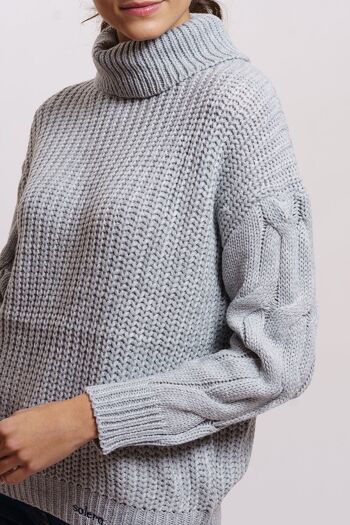 Pull gris 1 2