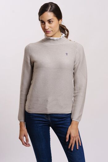 Pull gris 2 1