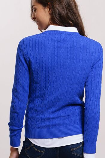 Pullover bleu 4