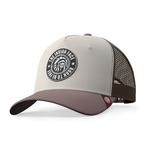 Gorra Trucker Born to Be Free Marron The Indian Face para hombre y mujer