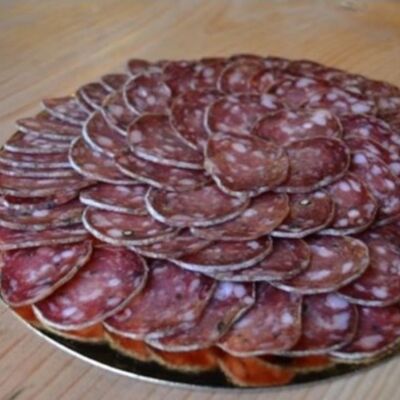Rosace of cured sausage with truffle - without added nitrite salt