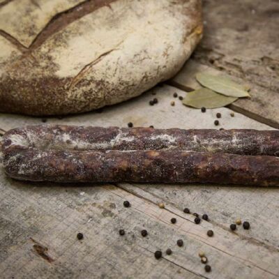 Dry liver sausage - without added nitrite salt