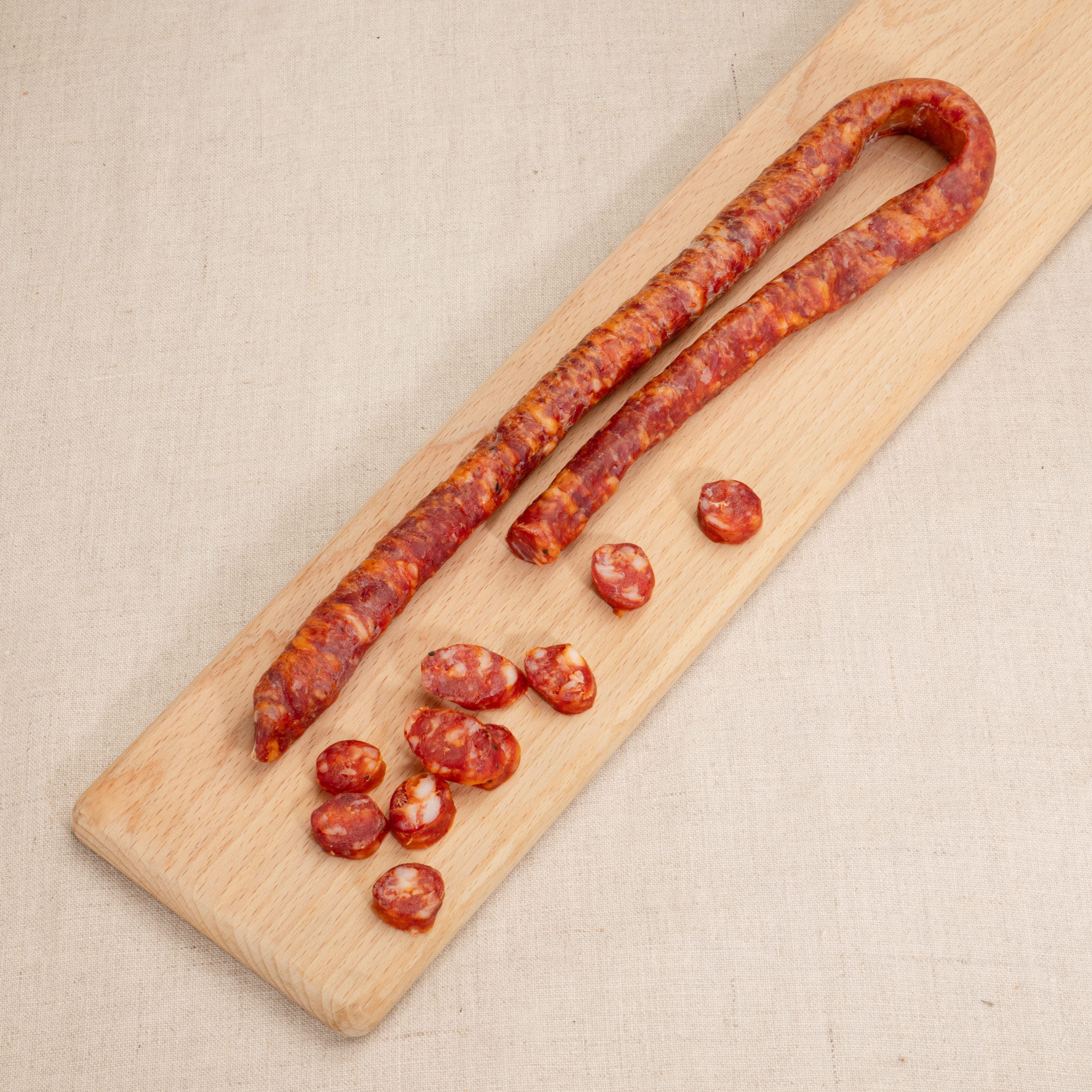 Salsiccia secca sottile con pepe di Espelette - senza aggiunta di sale nitrito