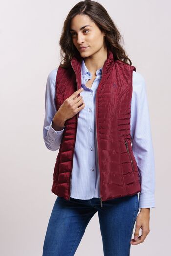 Gilet bordeaux 1