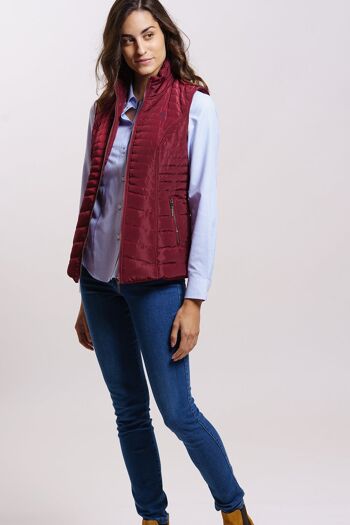 Gilet bordeaux 2