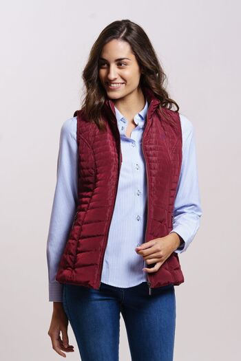 Gilet bordeaux 3