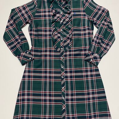 Vestido Cuadro Verde