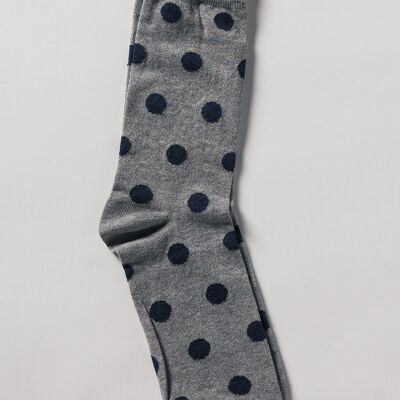 Grey/Navy Socks