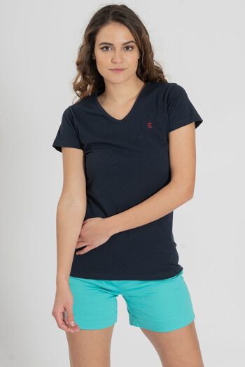 Tee-shirt bleu marine 2