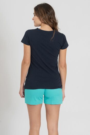 Tee-shirt bleu marine 3