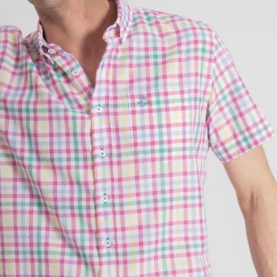 Camisa Cuadro Rosa 3
