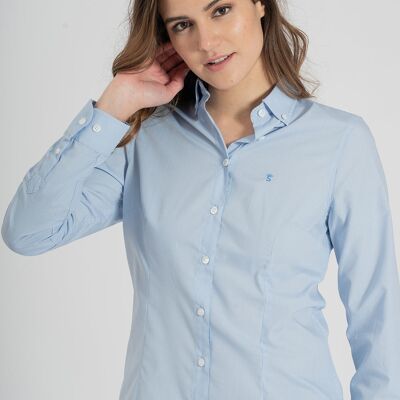 Chemise Oxford bleue