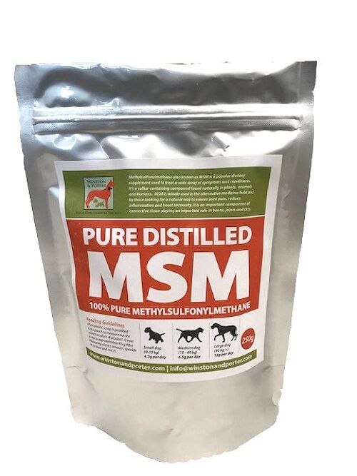 MSM for dogs - Pure Distilled - 250g