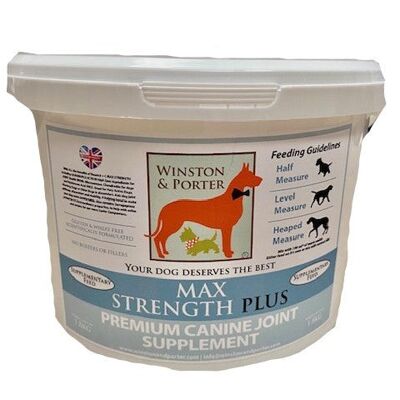 Max Strength Plus Premium Supplément pour articulations canines À partir de - 10 kg
