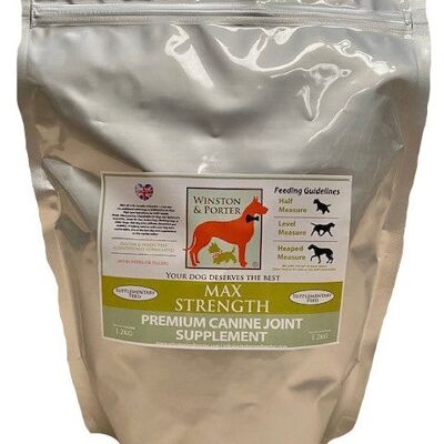 Max Strength Premium Canine Joint Supplement – Adult Working & Performance From – 1,2 kg