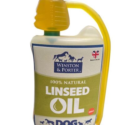 Olio di lino naturale al 100% per cani - 500ml