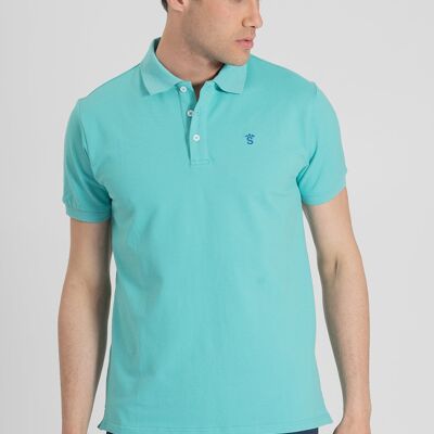 Wasserblaues Polo