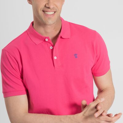Polo basique fuchsia