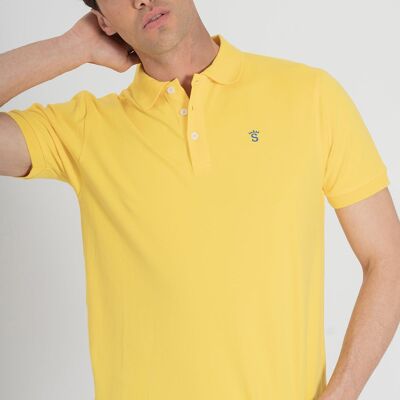 Gelbes Basic-Polo