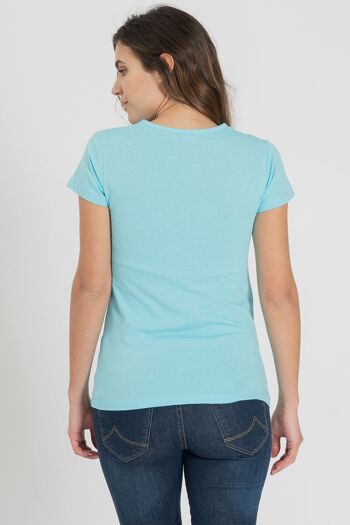 Tee-shirt turquoise 2