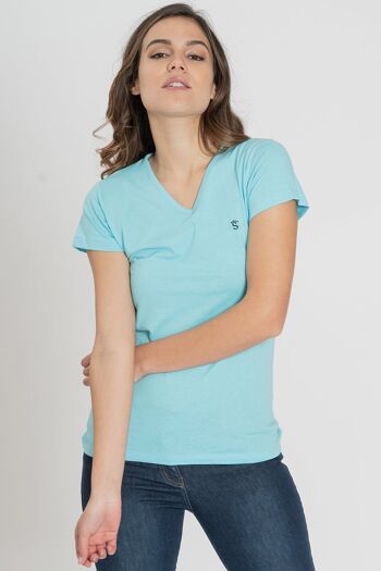 Tee-shirt turquoise 4