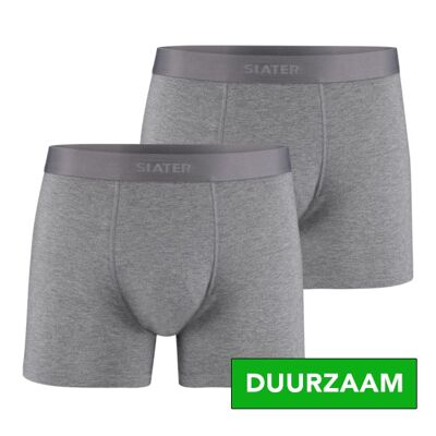 8830 BAMBOO 2-pack boxer short - Grey Melange