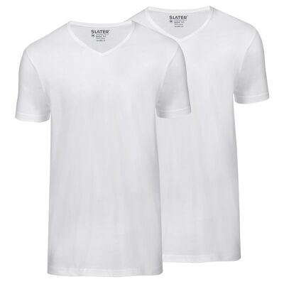 7620 Basic Fit V Hals T-shirt