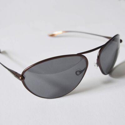 Tropo – Brunello Titanium Frame High-Contrast Sunglasses